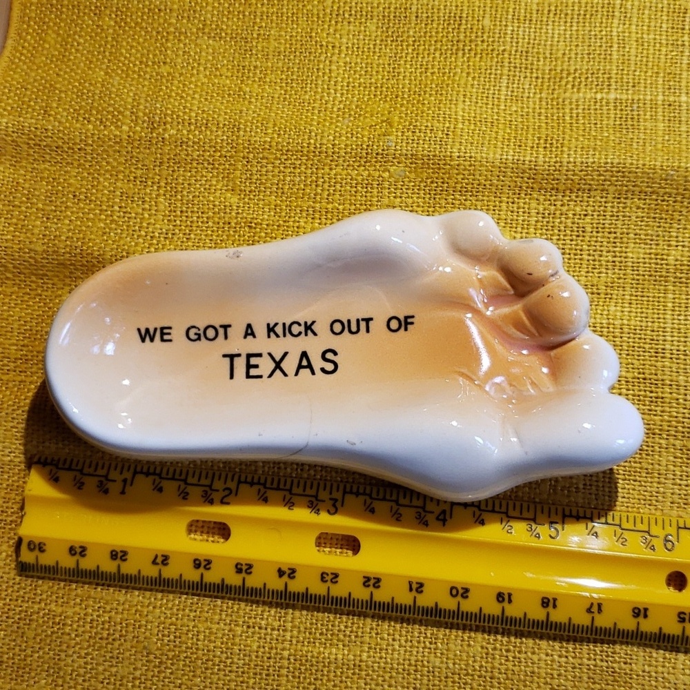 Vtg foot shaped dish Japan
